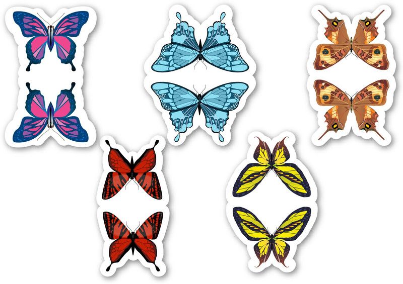 woopme Butterfly Design BM-130 Magentic Bookmark  (Bookmarks, Multicolur)