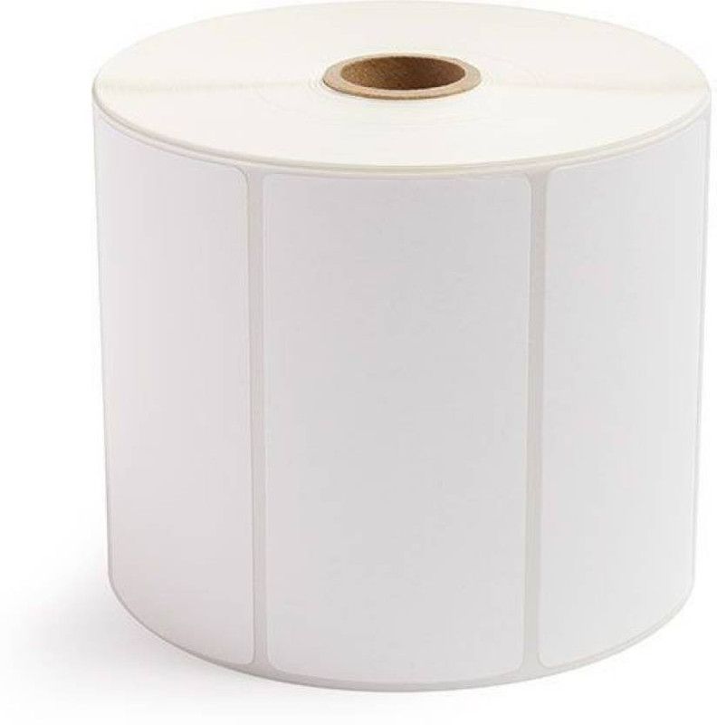 youtech 75MMX25MM Barcode Label Set of 1 Self-adhesive Paper Label (White) 1ROLL 2000 LABELS Paper Label  (White)