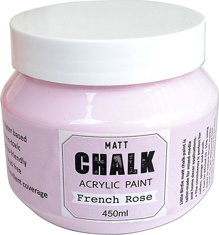 ITSY Bitsy Home Decor Chalk Paint 450ml - Pink Ballet  (Set of 1, Pink Ballet)