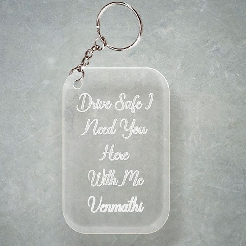 SY Gifts D2 Drive Safe Keychain With Venmathi Name Key Chain