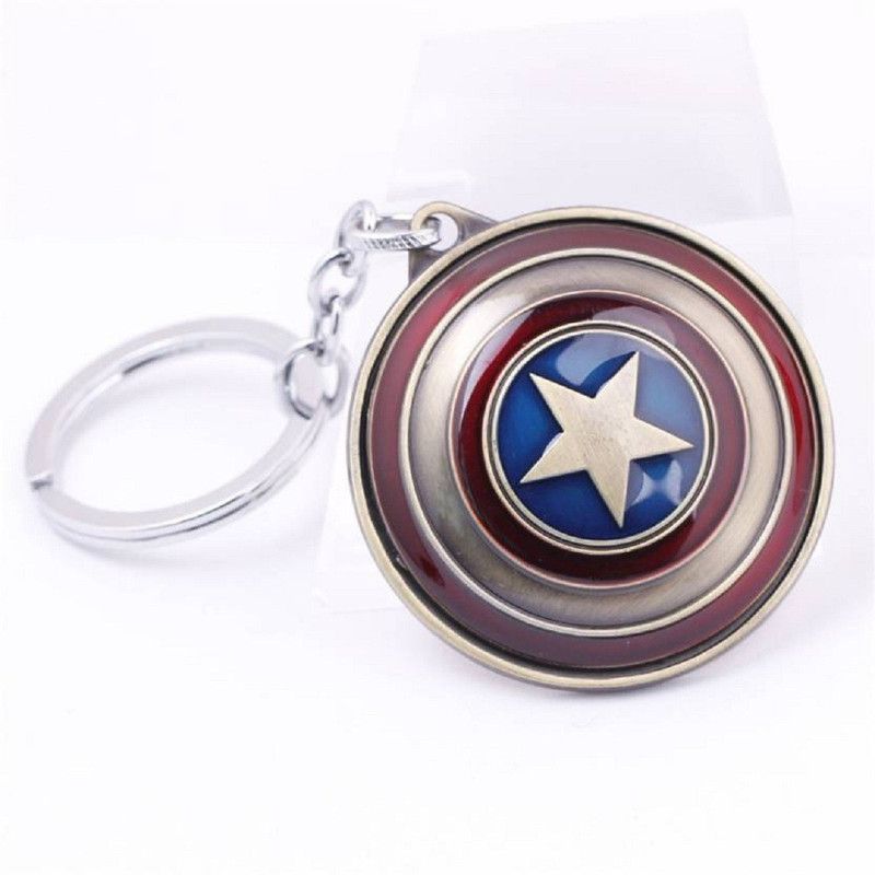 Nk choudhary Superhero Avengers Infinity War Captain America Rotational Strong Shield Marvel For Bikes, Cars,Girls ,Boys Key Chain