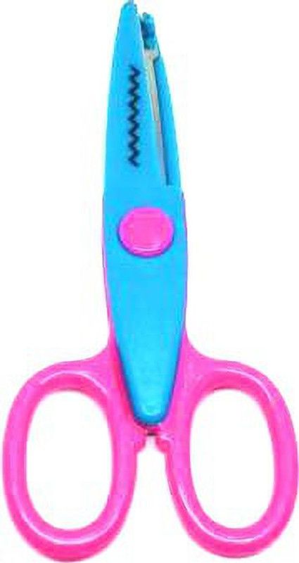 Loja collection Zigzag Craft Scissor pack Of 1 Scissors  (Set of 1, Multicolor)