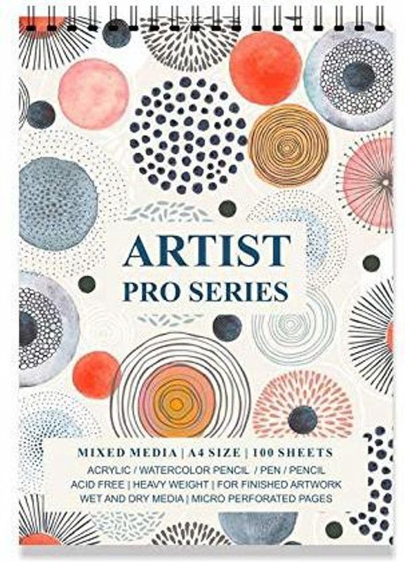 LADECOR Wire Bound Artists Sketch Pads Drawing Book Painting For Kids Girls Boys School Collage A4 Size, 200 Pages, Sketch Pad  (200 Sheets)