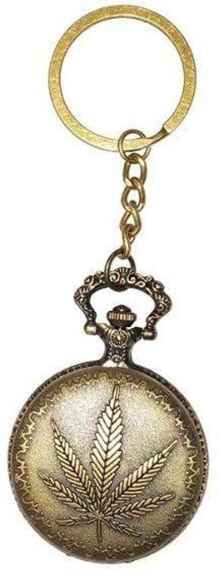 RainSound Leaf Design Antique Pocket watch Key Chain