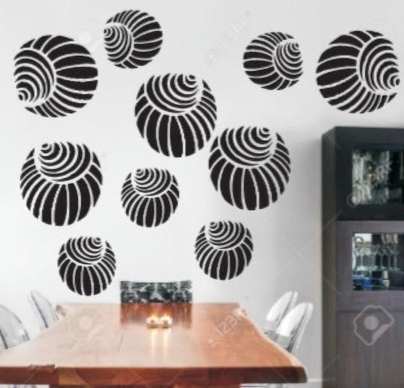 UD Unique Decor Reusable Wall Stencil (16 x 24 inches) RF-New Decor_525 Designer Stencil  (Pack of 1, Designer)