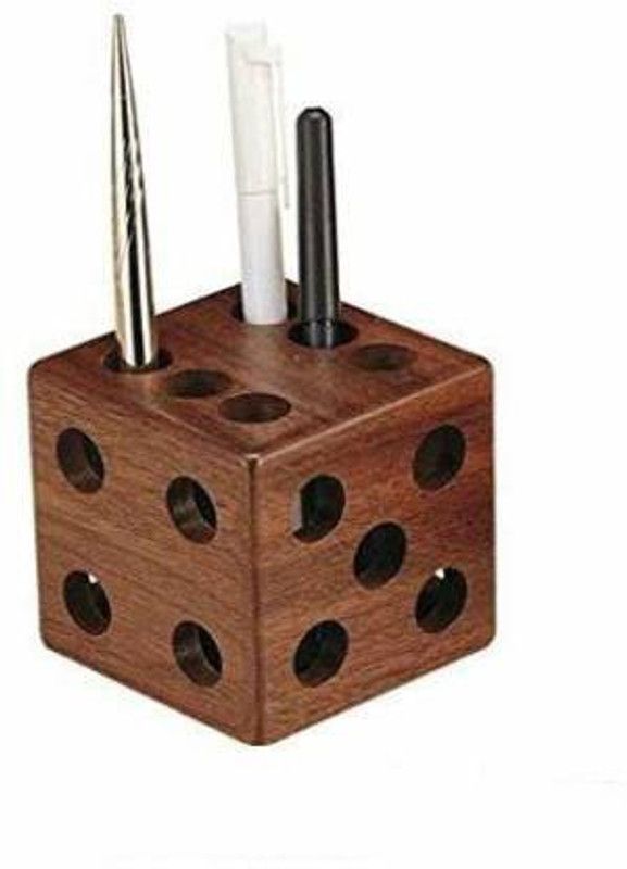 PR Arts 1 Compartments wooden wood  (Brown)