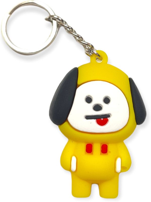 The shopping tunnel Cute CHIMMY BT21 k-pop character doll silicone for bts lover special edition Key Chain