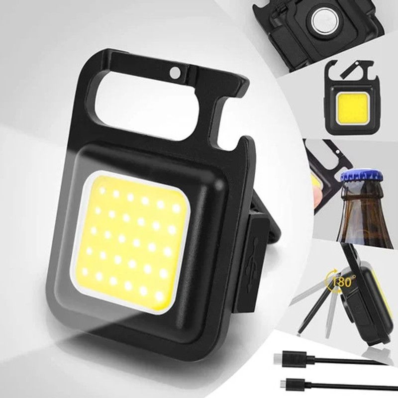 ko nik Unique Keychain Rechargeable Multifunction Led Light with Bottle Opener Key Chain