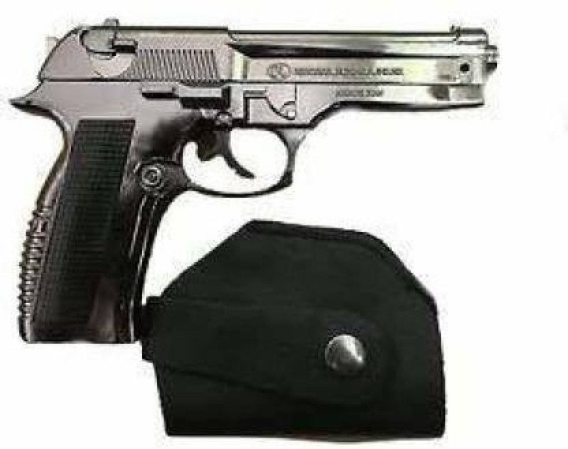 RSS ENTERPRISES 608 Pistol Cigarette Lighter with Barrel Pull Back System with Holster Metal 608 Pistol Cigarette Lighter with Barrel Pull Back System with Holster Metal Pocket Lighter  (Black)