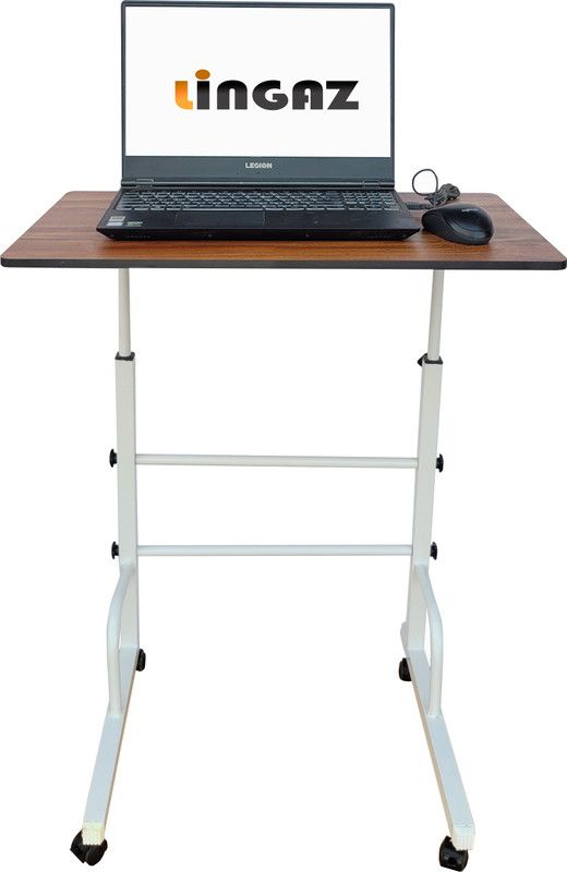 LINGAZ 1 Compartments Folding ,Easy to Carry out and Height Adjustable Table Folding table  (Brown)