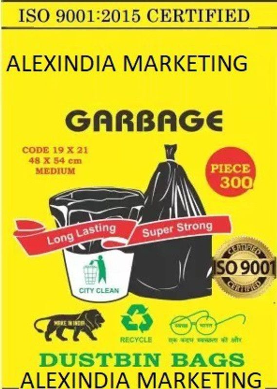MJ Exim 19 * 21 inch Size Medium 15 L Garbage Bag (300Bag ) Medium 15 L Garbage Bag  (300Bag )