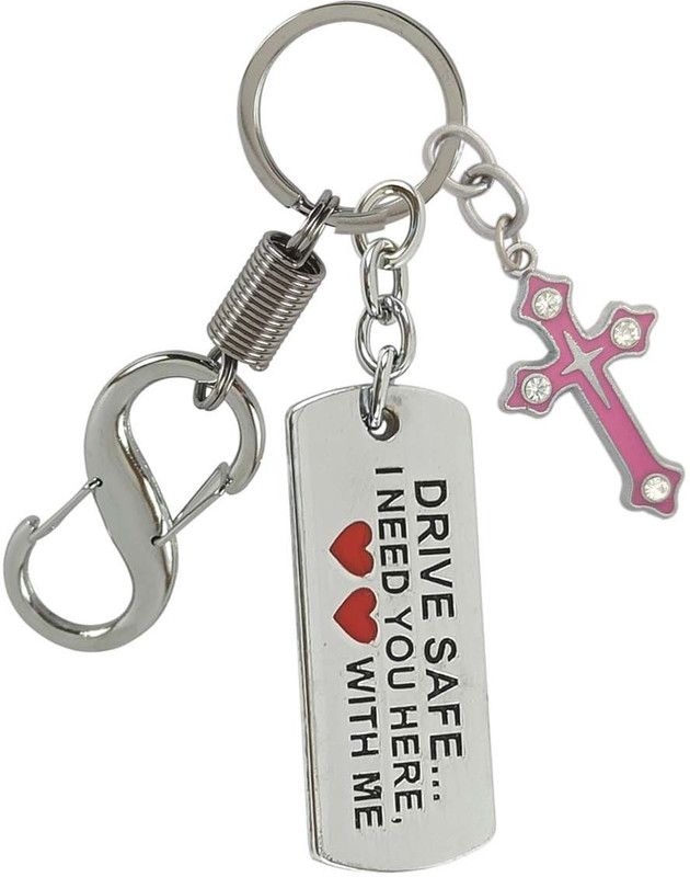 HANDSOME ISK Premium Quality Drive Safe High Quality Locking Hook With Jesus Cross Key Chain
