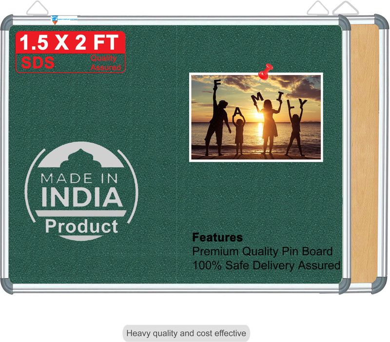 sunway Display Systems 1.5X2 ft. Brumble Notice Board/Pin Board/Bulletin Board/Soft Board for Home, School, and Office Cork Cork Bulletin Board Cork Bulletin Board  (Brumble)
