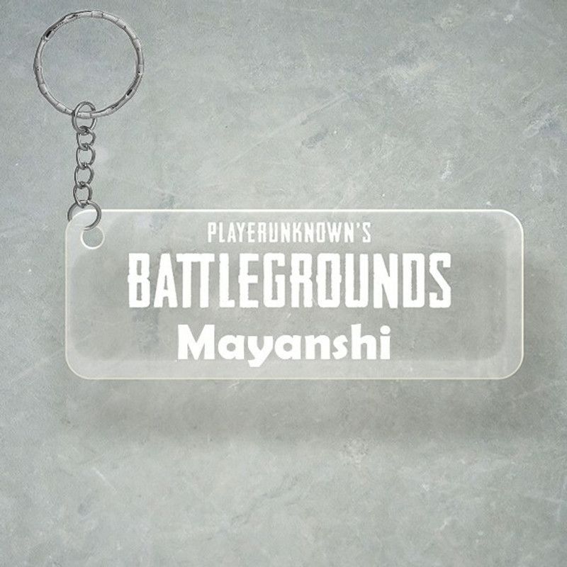 SY Gifts PUBG Design With Mayanshi Name Key Chain