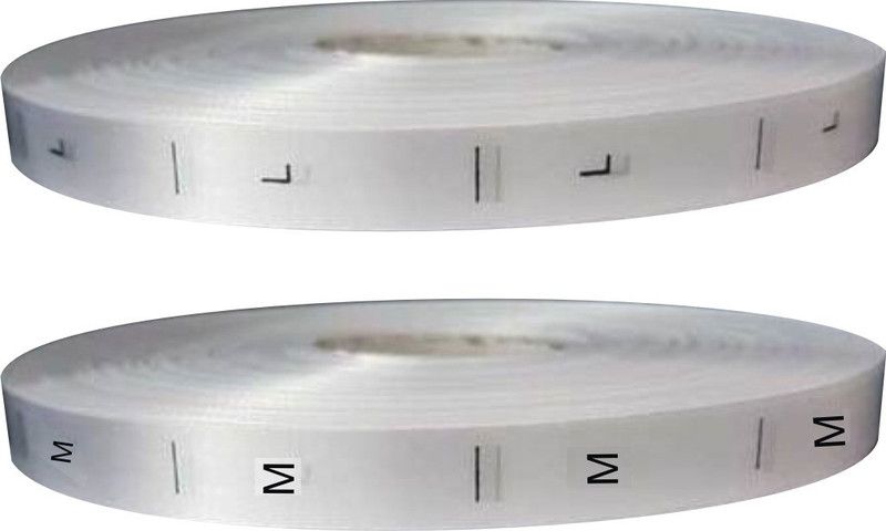 RetailPick (M) Medium (L) Large Satin Label (5000) pcs Satin Paper Label  (White)