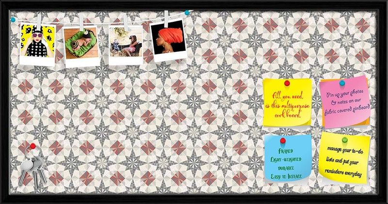 Artzfolio Cork Bulletin Board  (Black Frame 24 x 12 inch (61 x 30 cms))