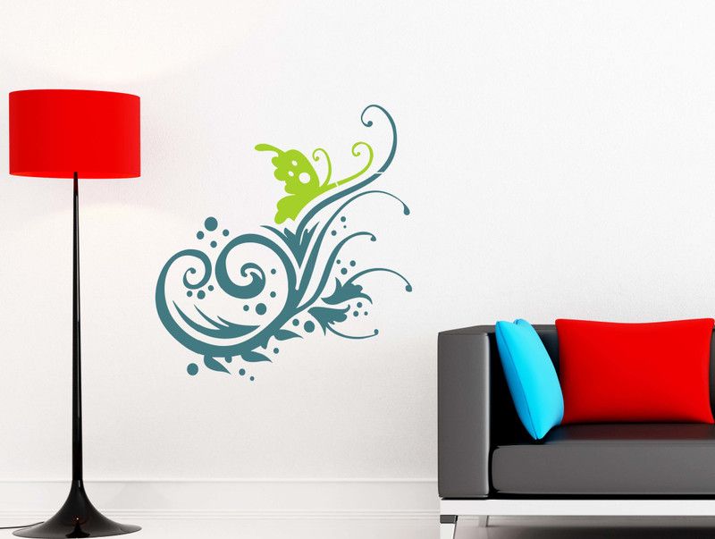 Arhat FLORAL ASR-E253 GLOSSY PVC Stencil  (Pack of 8, DESIGNER MOTIFF)