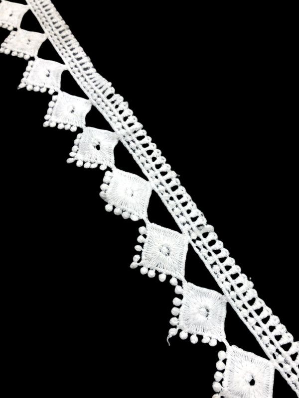 Kavmart KAV-GPO-15 HEAVY COTTON SPUN POLYSTER GPO LACES FOR DESIGNER OUTFITS NEW DESIGNES 10METERS Lace Reel  (Pack of 1)