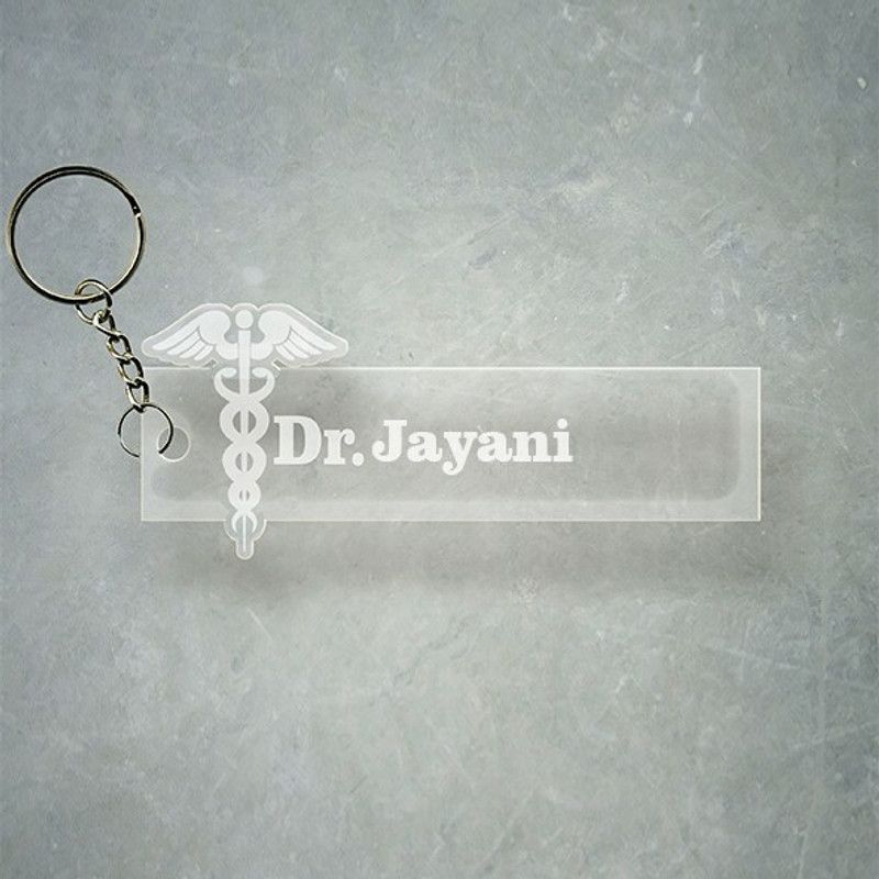 SY Gifts Doctor Logo Desigh With Jayani Name Key Chain