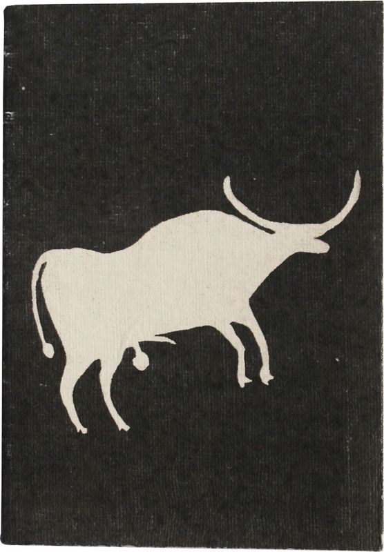 DeKulturework Ancient Cow Cave Painting A6 Notebook Ruled 140 Pages  (Multicolor)