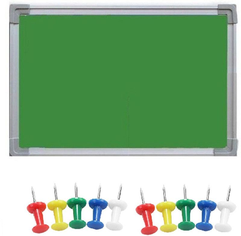 SHARRY DESIGNS Regular Non magnetic Fabric Small Whiteboards and Duster Combos  (Green)