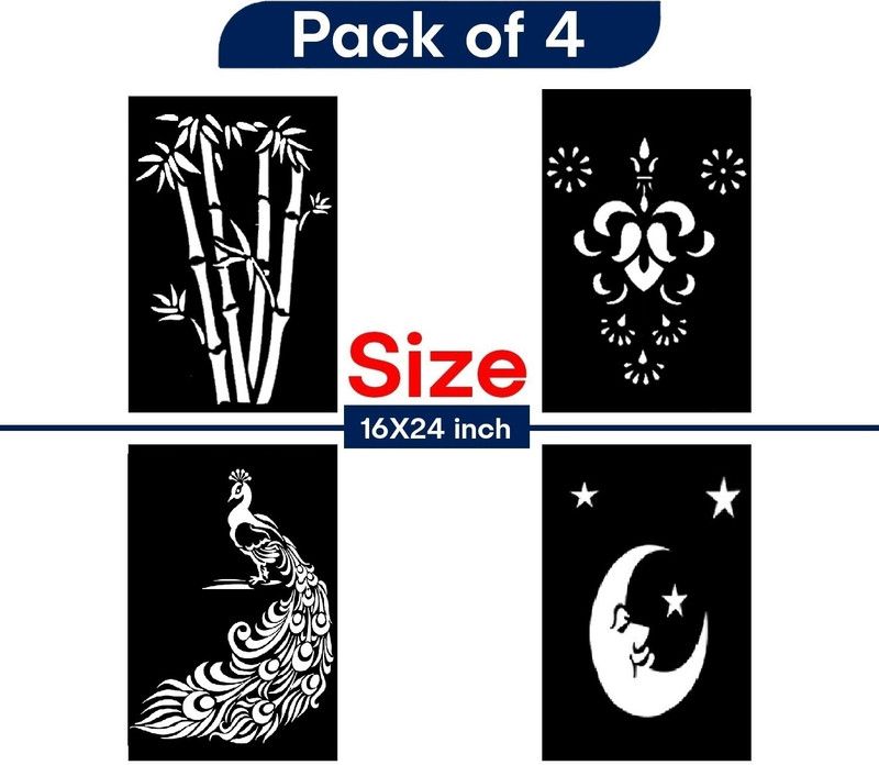 Jazzika Painting Wall Stencils (Size:-16X24) PATTERN:- 
