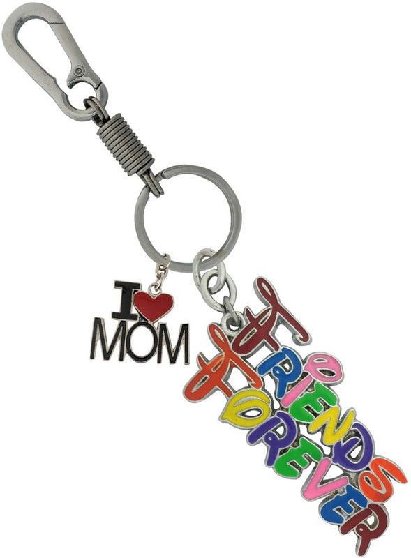 HANDSOME ISK High quality color full friends forever with I love mom, maa and high quality hanging hook Key Chain