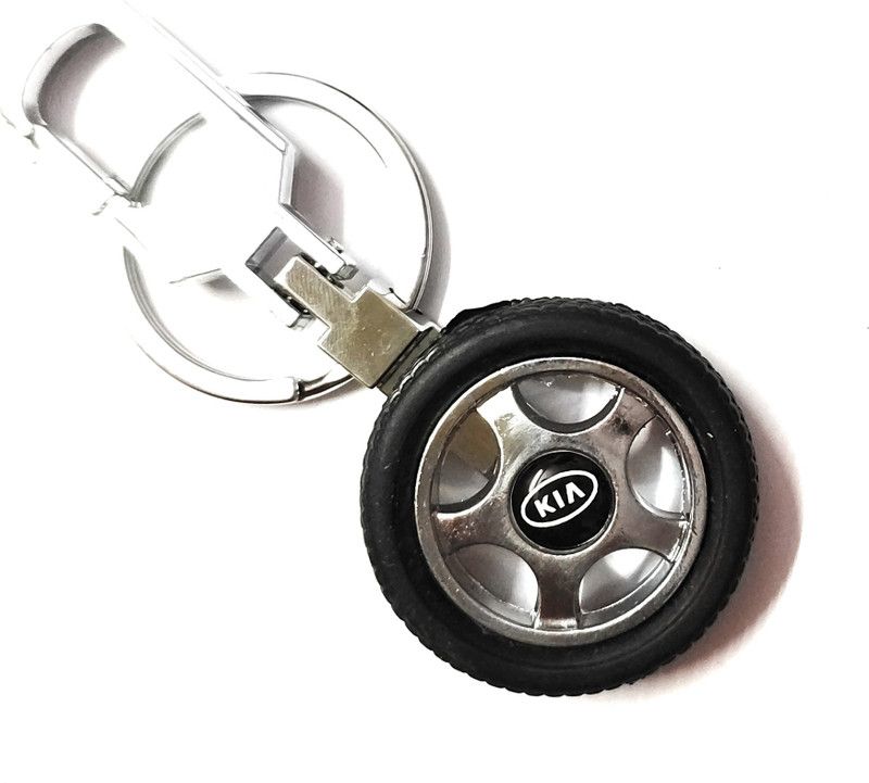 JAINSON MARTIN Tyre Keychain With Car Logo (Kia) Key Chain