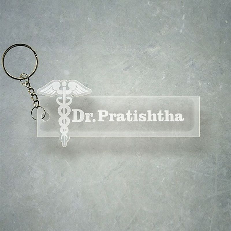 SY Gifts Doctor Logo Desigh With Pratishtha Name Key Chain