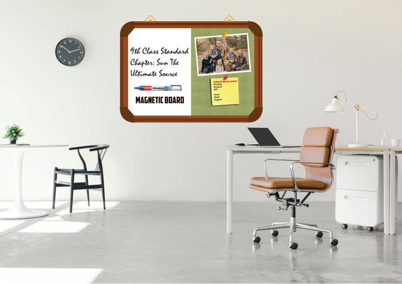 Sunway Display System MAGNETIC board 1.5*2 feet, BROWN Aluminium FRAME(P GREEN) Board CORK Bulletin Board  (P GREEN)