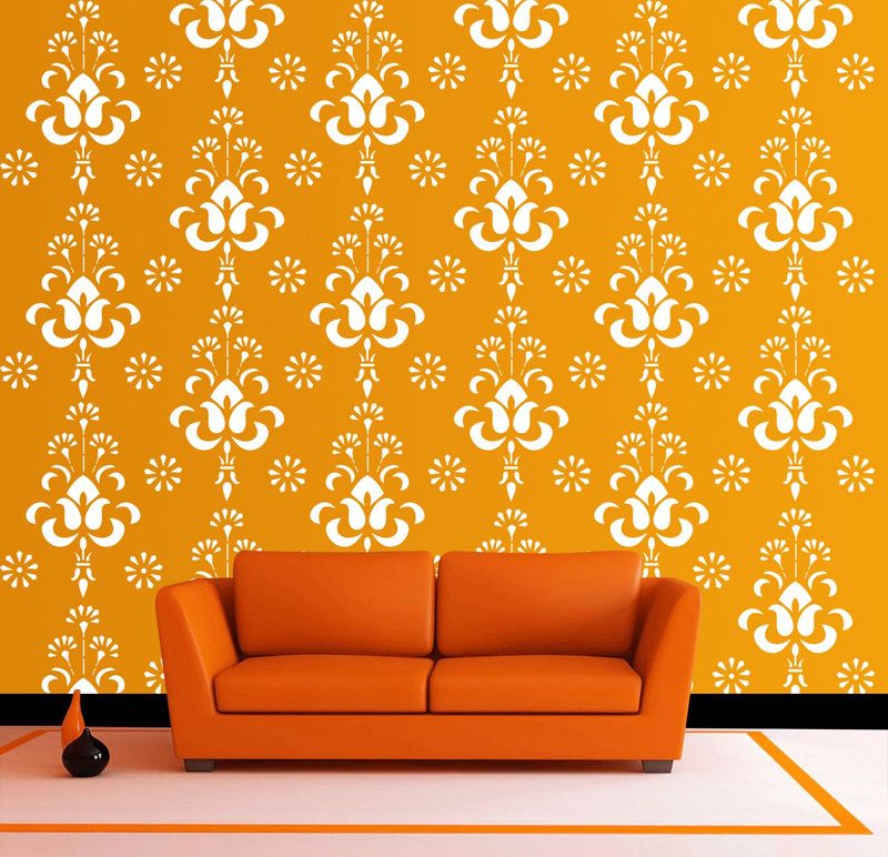 RDMDECOR Size : ( 16-inch x 24-inch) Vase plate Wall Art Design DIY Reusable Wall Painting Stencil for Home / Offices and wall decoration Wall Stencil Stencil  (Pack of 1, Vase plate Wall Art)