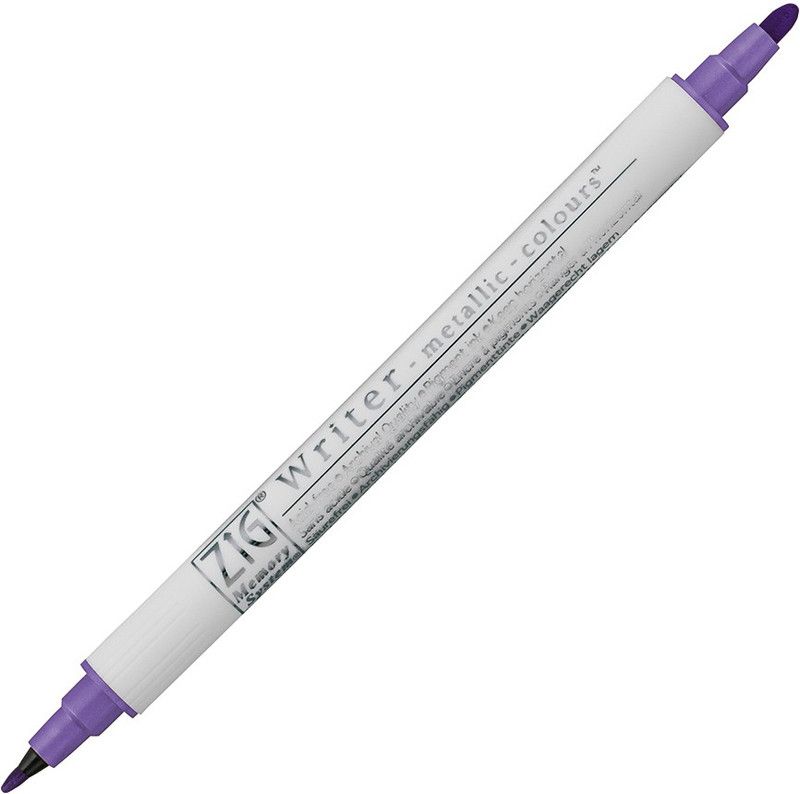 Zig MEMORY SYSTEM WRITER Metallic Colours  (Set of 2, Violet)