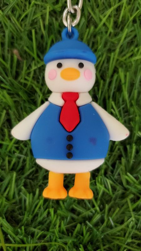 ShopTalk Snow Man duck Charm Multicolor high Quality Rubber Key Chain
