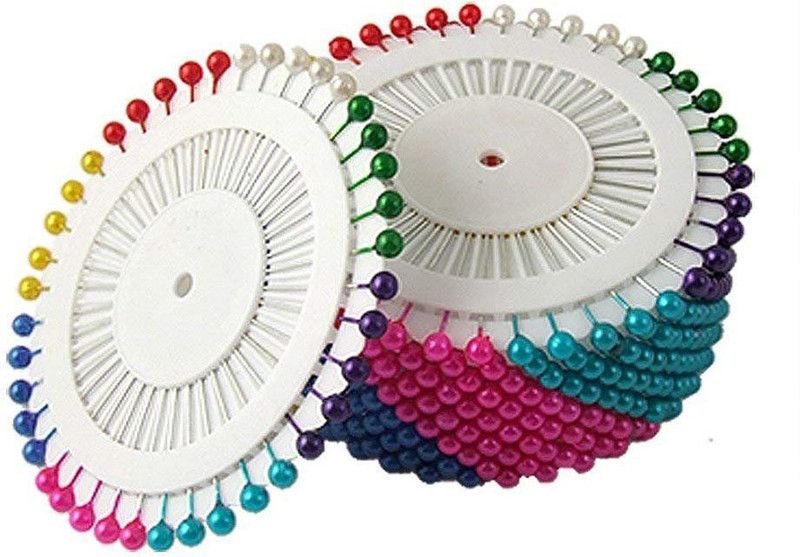 Glamezone Plastic, Stainless Steel Pins  (Set Of 480, Multicolor)