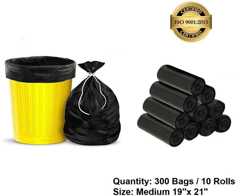 mitzvah Premium Quality Garbage Bag Biodegradable Medium 18 Ltr - Pack of 10 (300 Bags) Medium 18 L Garbage Bag  (300Bag )