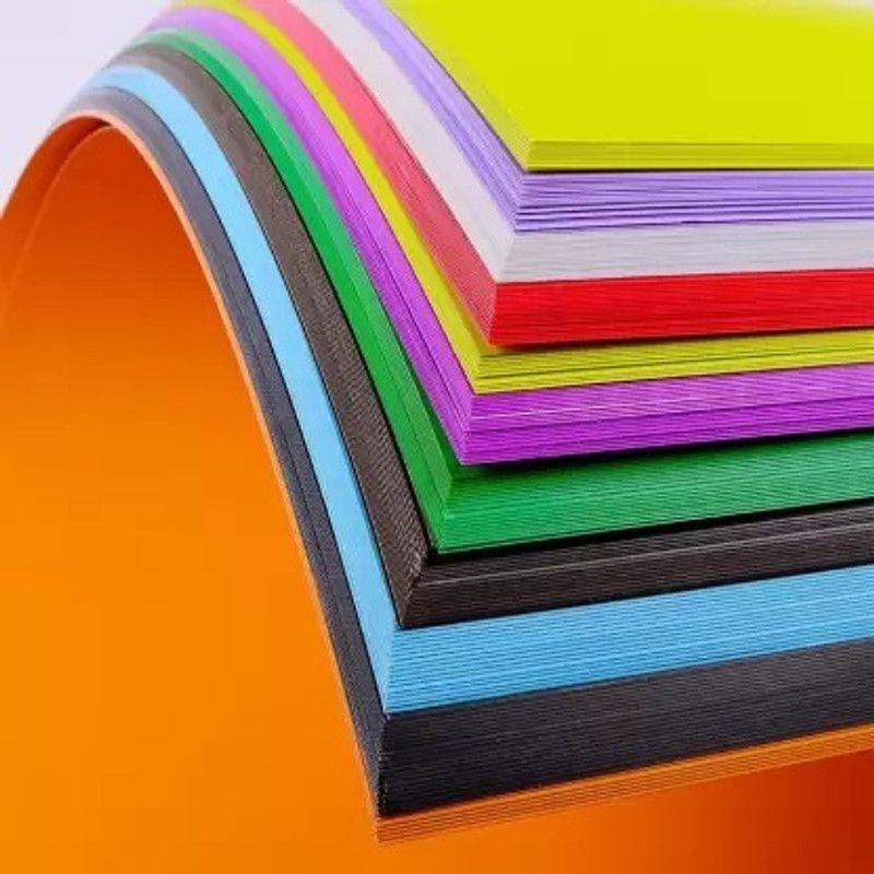 Omkara 100 Art & Craft Sheets of different color. Felt Sheet  (19 cm x 21 cm)