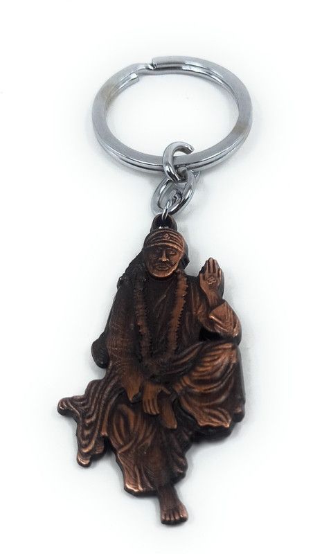 Shiani Lord Sai Baba Double Sided Metal Key Chain