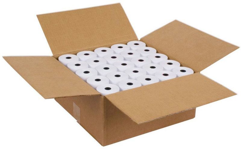 BIS POS THERMAL PAPER ROLL 55MM X 15MTRS 50 gsm Thermal Paper  (Set of 25, White)