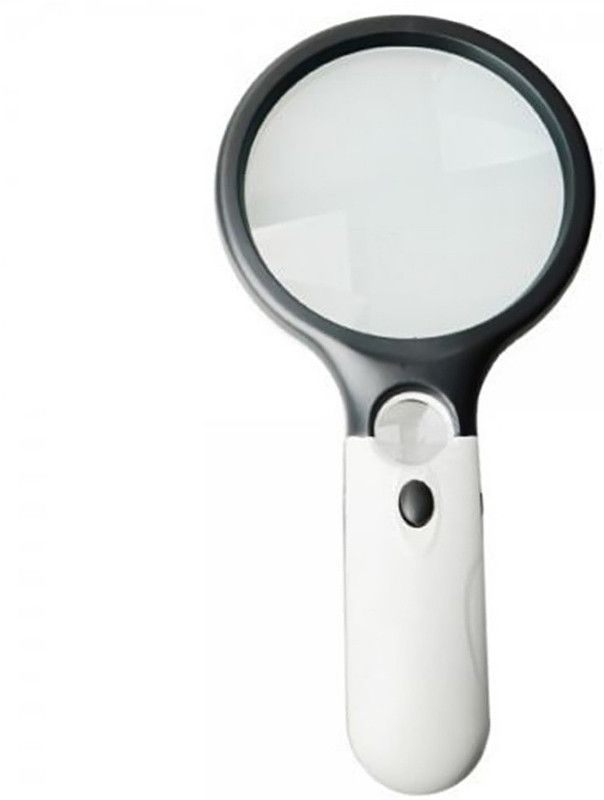 Pia International 3LED 90MM 2.5X 45X Magnifying Glass  (White, Black)