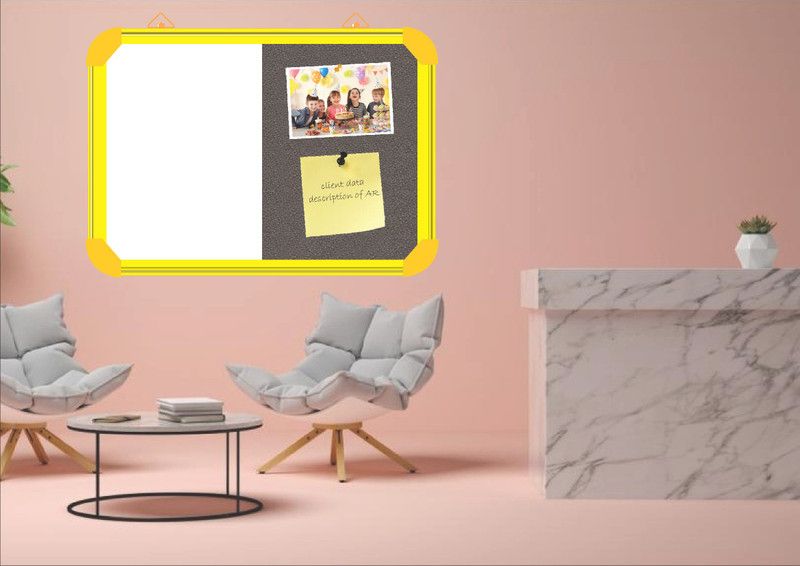 Sunway Display System display board for office & school lightweight 1.5*2 feet,Yellow Aluminium(GREYSTO) pin up board Bulletin Board PINUP BOARD Bulletin Board MAGNETIC BOARD Bulletin Board  (GREYSTO)
