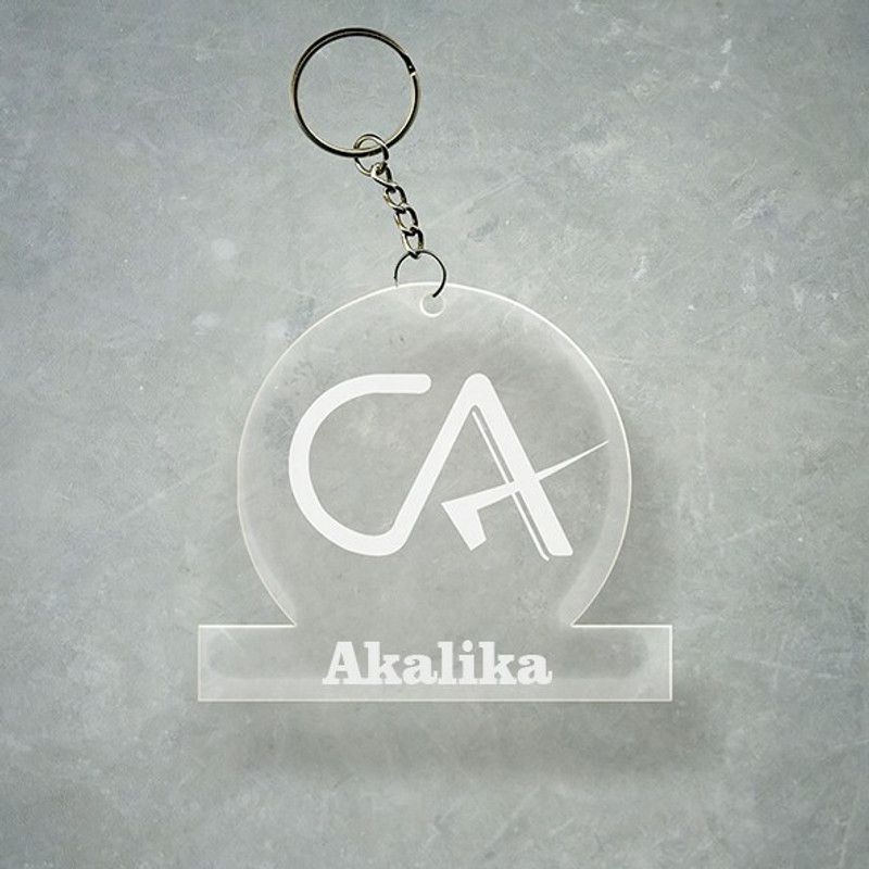 SY Gifts Chartered Accountant CA Design With Akalika Name Key Chain