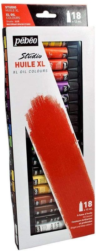 PEBEO Studio Fine XL Oil - Set of 18 Colours in 12 ML Tubes  (Set of 1, Multicolor)