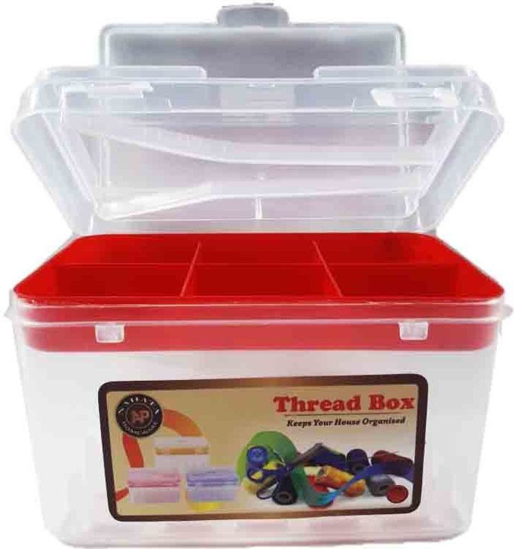 Three Mask Three Layer Empty Sewing Thread Box Sewing Kit