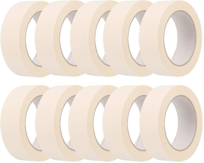 CRAFTCREWS Single Sided Handheld Dispenser Masking Tape (Manual)  (Set of 10, Off White)