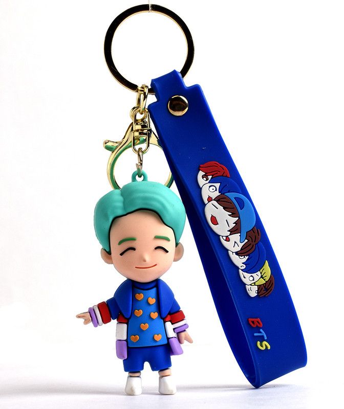 Daiyamondo B-T-S RM 3D keychain Famous Pop Singer Keychain With Long Ribbon nd Amazing Hook Key Chain