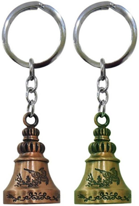 MGP FASHION High Quality Feng Shui Pagoda Brown Bell Shape Temple Key Chain