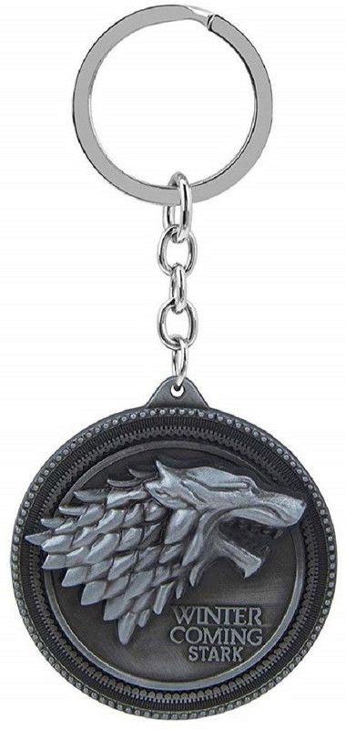 BlankLeaf Game of Thrones Winter Is Coming Silver Keyring Key Chain