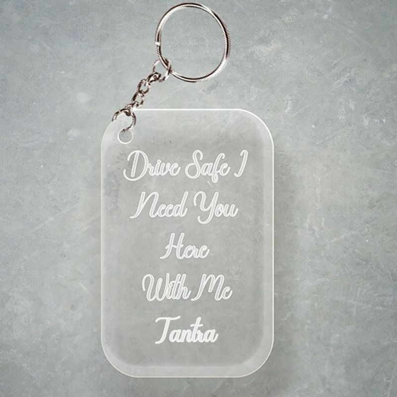 SY Gifts D2 Drive Safe Keychain With Tantra Name Key Chain