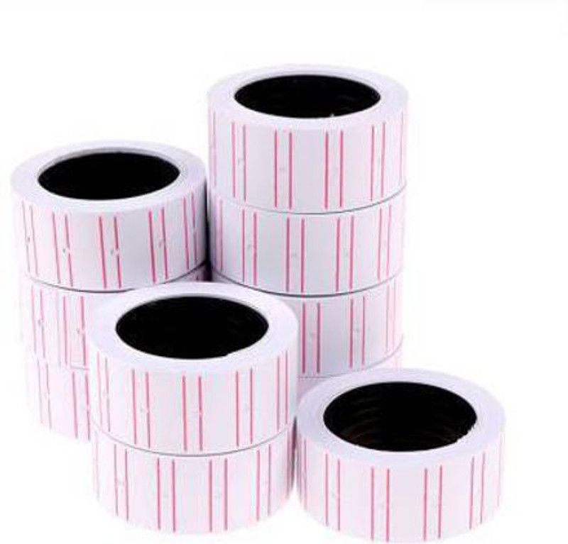 greengrow Tag Mark sticker Price Labels Paper Tag MRP Mark Sticker Labeller roll Self-adhesive Paper Label Self-adhesive Paper Label  (Yellow)