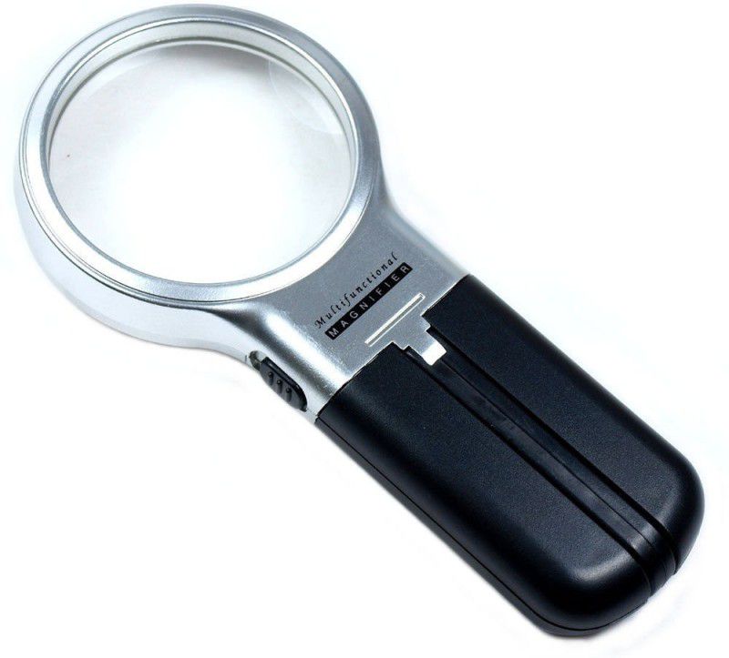 Fukai Hand-held Magnifier Glass 3x Magnification  (Black)